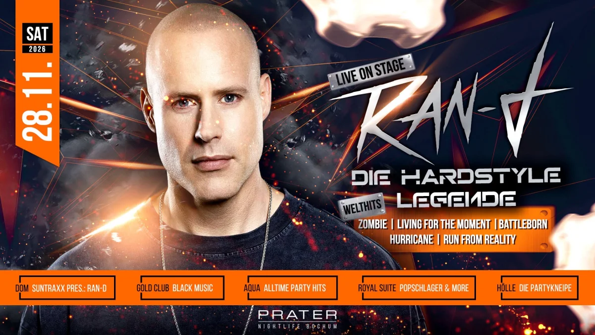 RAN-D LIVE – SUNTRAXX PRES. | PRATER NIGHTLIFE BOCHUM