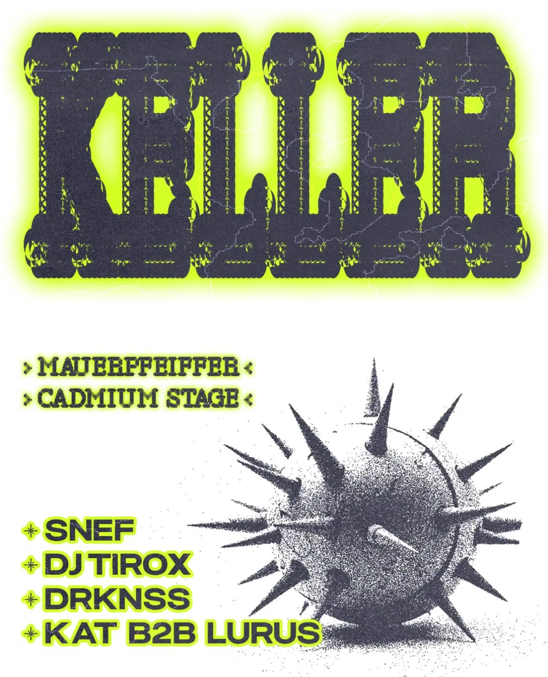 SOMEWHEREELSE × CADMIUM – SNEF, DJ TIROX & MORE – Flyer 1