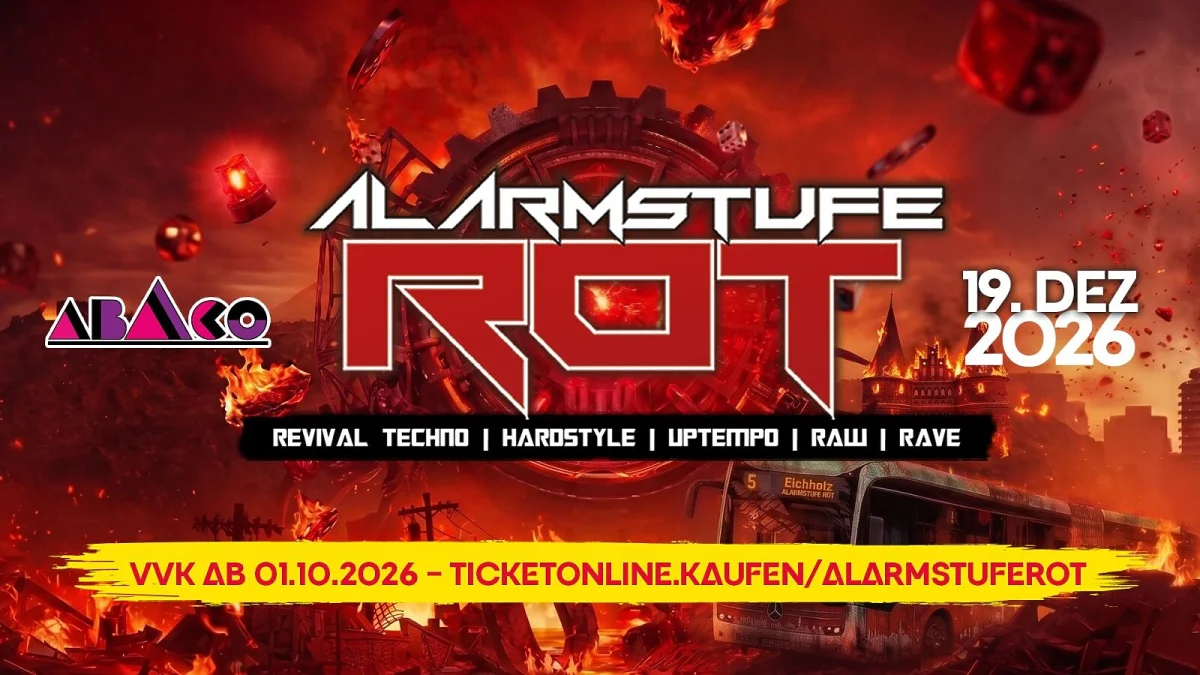 ALARMSTUFE ROT – 25+ ACTS | EHEM. ABACO STOCKELSDORF