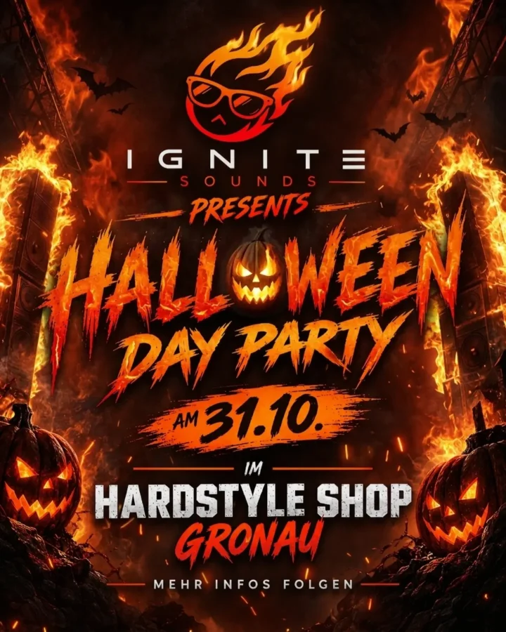 IGNITE SOUNDS – HALLOWEEN DAY PARTY | HARD STYLES SHOP GRONAU