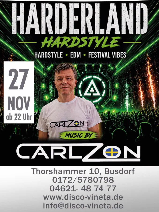 HARDERLAND – DJ CARLZON | DISCOTHEK VINETA BUSDORF