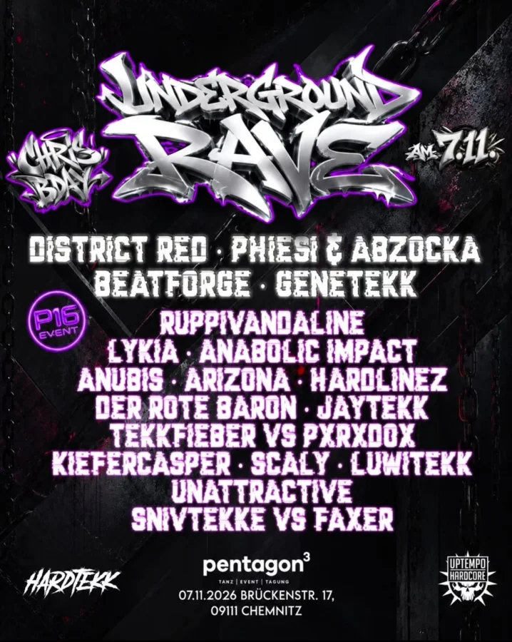 CHRIS B-DAY – UNDERGROUND RAVE | PENTAGON³ CHEMNITZ