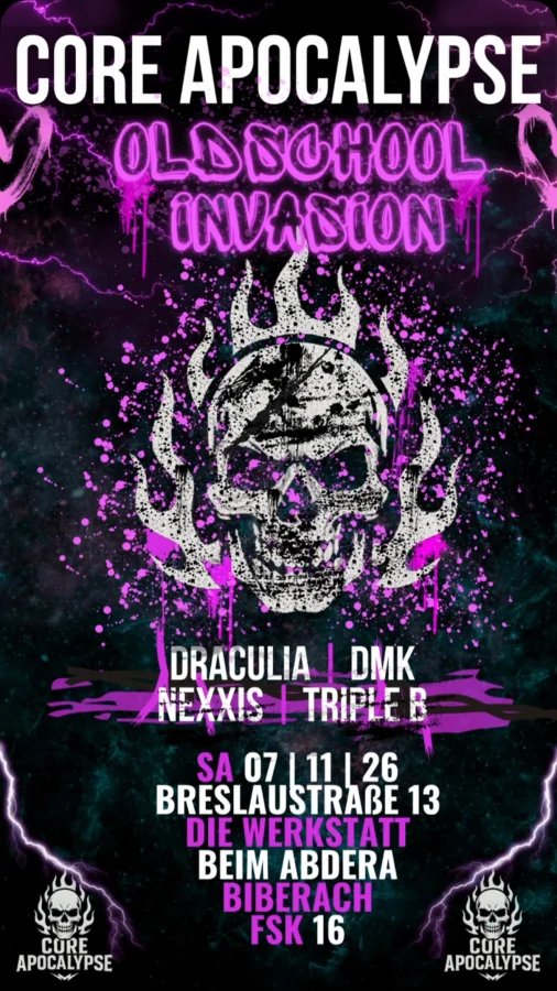 CORE APOCALYPSE – OLDSCHOOL INVASION | DIE WERKSTATT BIBERACH